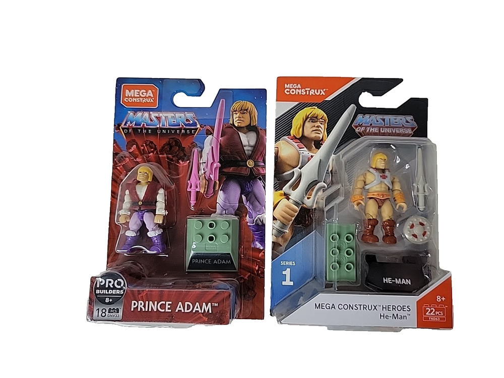 Mega Construx Masters of the Universe PRINCE ADAM & HE-MAN SET OF 2 MOTU